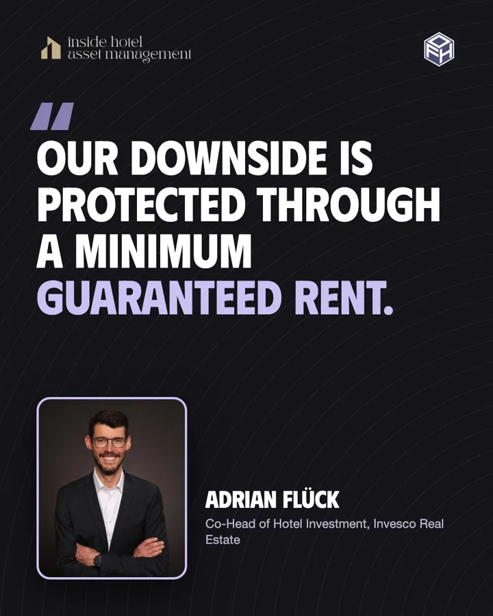 Quote card: Our downside is protected through a minimum guaranteed rent
