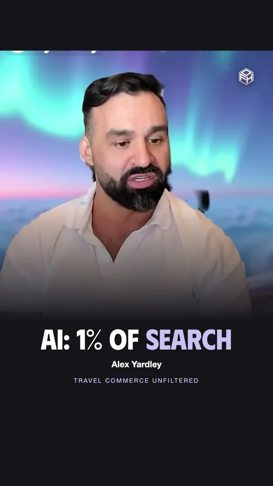 Vertical clip cover, Travel Commerce Unfiltered: AI: 1% of search
