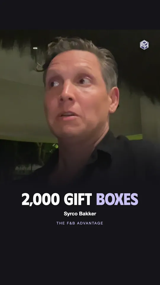 Vertical clip cover, The F&B Advantage: 2,000 gift boxes